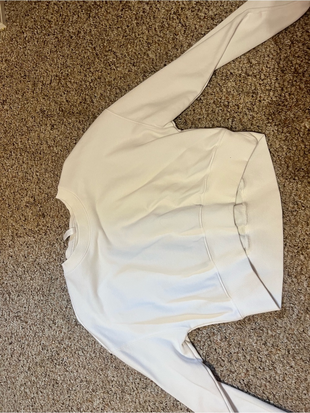 Fabletics White Crewneck Sweatshirt